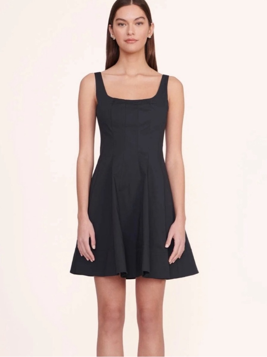Staud Wells Mini Dress Black